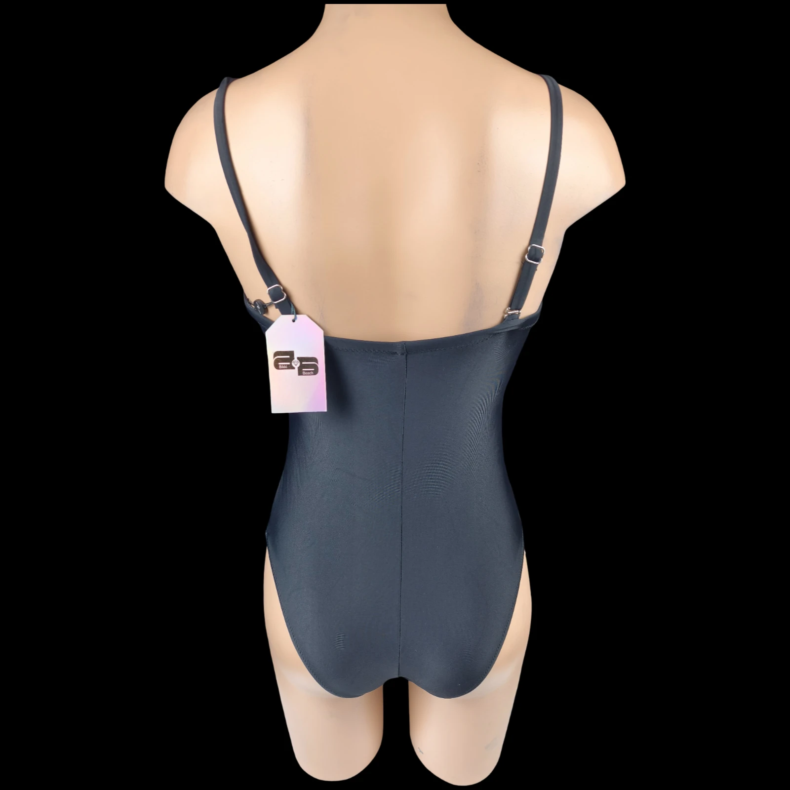 Bañador de 1 pieza negro con un aspecto gráfico atemporal – Nuevo Talla S 36/38 – photo 7